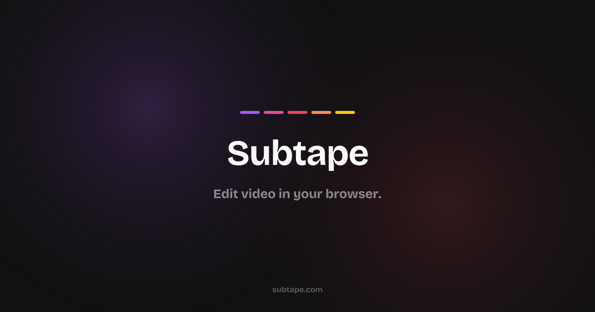 Subtape — Run a YouTube channel without ever showing your face | Subtape