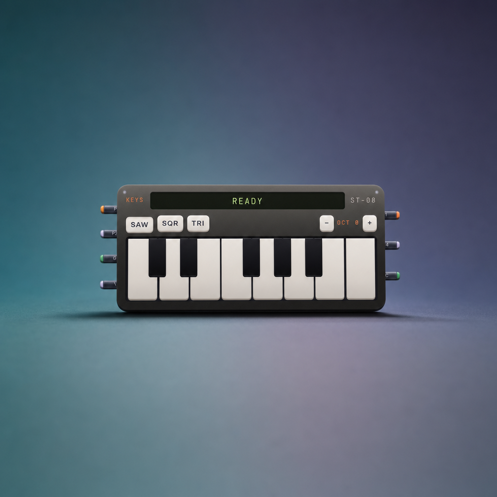 A little tape keyboard with pitch, gate, and audio out
